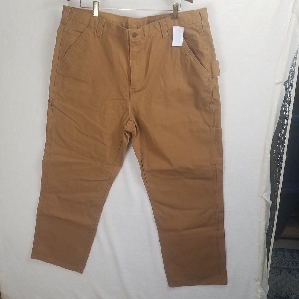 Brahma Carpenter Pants Men 40x30 Brown Like New Duck Canvas Utility Workwear